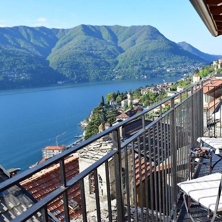 Romantic Home Stone With Amazing View Lake Of Como And Oleandra 라글리오 외부 사진