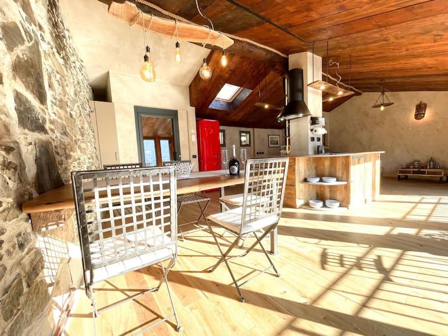 Romantic Home Stone With Amazing View Lake Of Como And Oleandra 라글리오 외부 사진