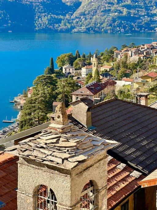 Romantic Home Stone With Amazing View Lake Of Como And Oleandra 라글리오 외부 사진
