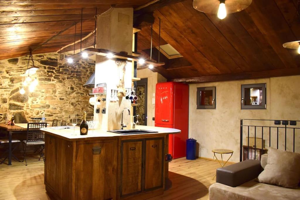 Romantic Home Stone With Amazing View Lake Of Como And Oleandra 라글리오 외부 사진