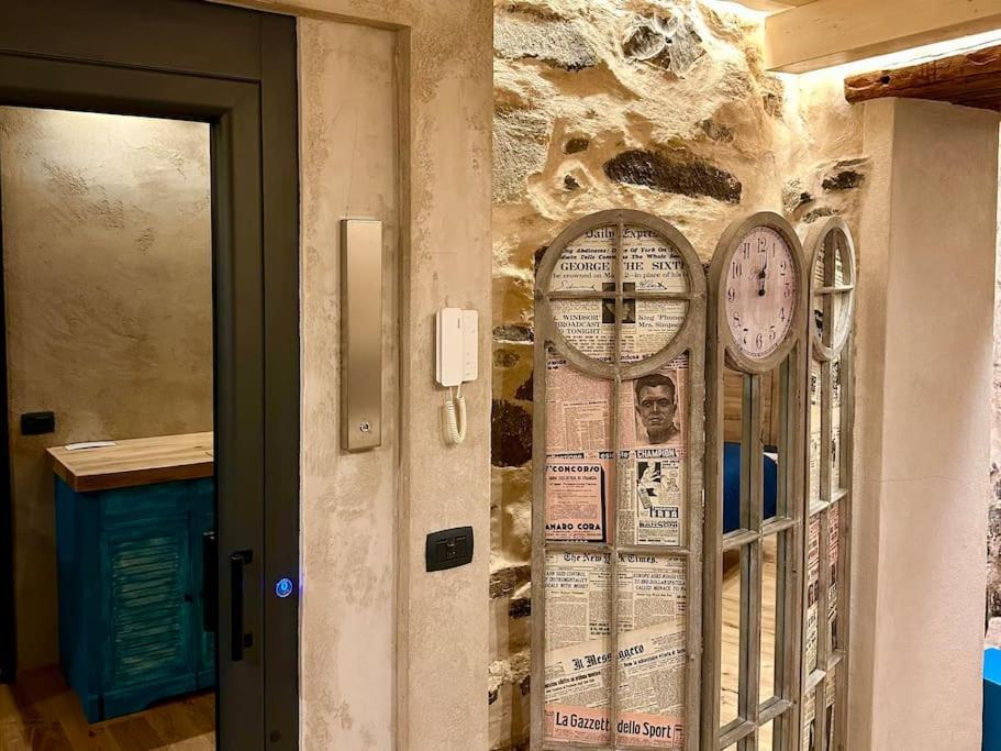 Romantic Home Stone With Amazing View Lake Of Como And Oleandra 라글리오 외부 사진