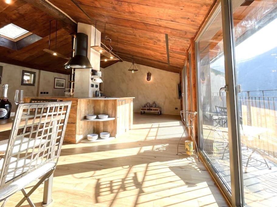 Romantic Home Stone With Amazing View Lake Of Como And Oleandra 라글리오 외부 사진